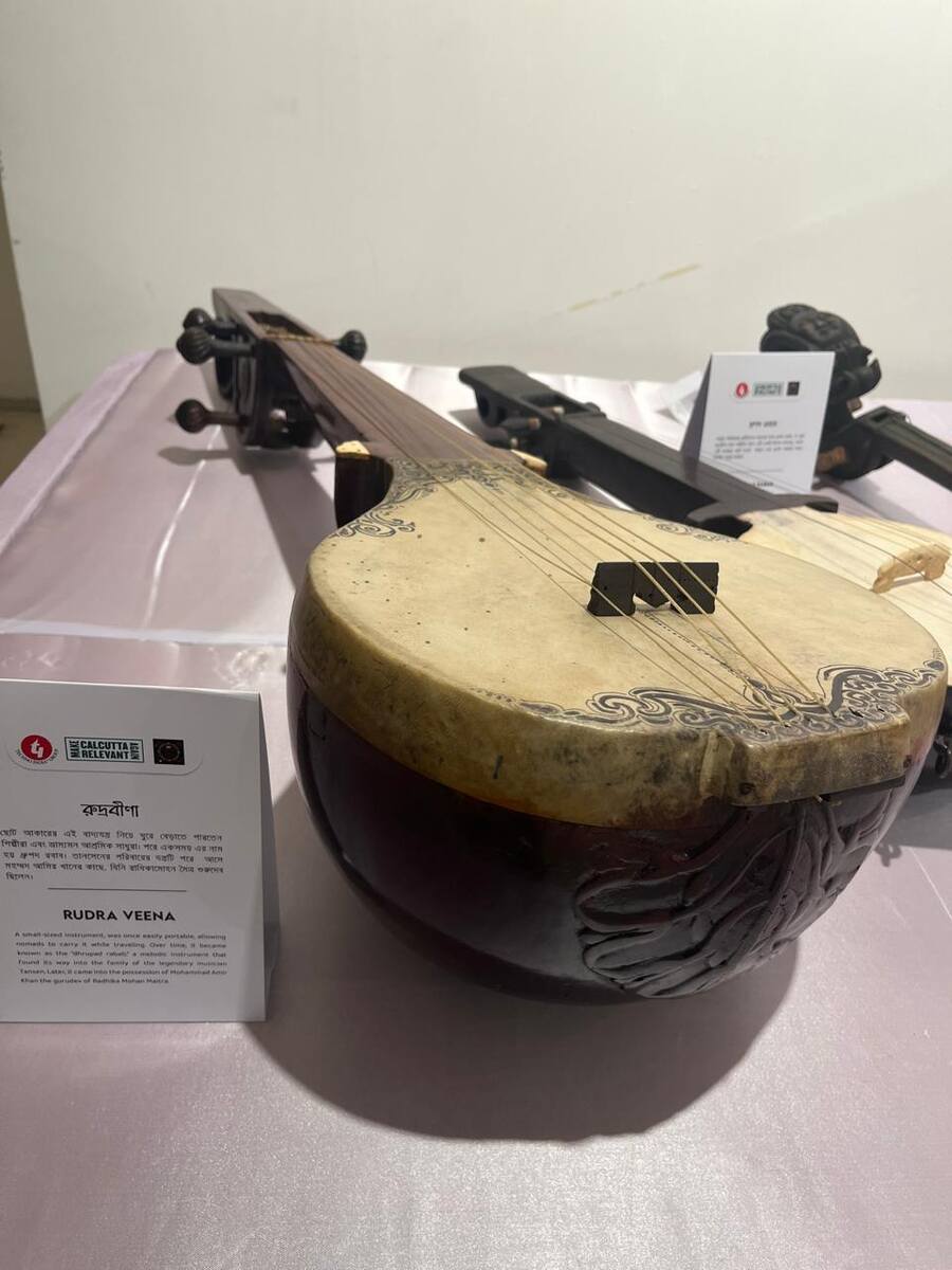 MCRA has helped restore many of the older instruments, including a 17th century Rudra veena, which is possibly the oldest playable Indian instrument in existence. It is said to have originally been in the possession of Akbar’s court musician, Tansen’s descendants, before being passed down to Radhika Mohan’s guru, Ustad Amir Khan  