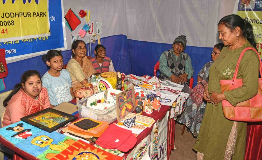 Handicrafts made by differently abled people were on sale at Rotary Sadan to mark the International Day of Persons with Disabilities 2024