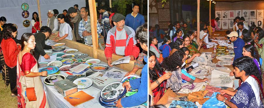 Glimpses from Nandan Mela 2024 that was held on December 1 and 2. The art fair is organised by Visva-Bharati's Kala Bhavana every year in memory of artist Nandalal Bose, ahead of his birth anniversary on December 3