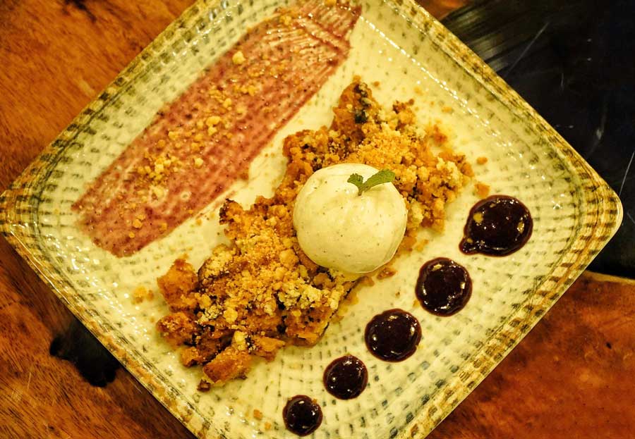 For dessert, you have a Blueberry Crumble that is served with ice cream, and a Tiramisu. Both desserts are accompanied by PICO’s Moka Pot, giving you a fresh dose of black coffee to wash down a sumptuous meal 