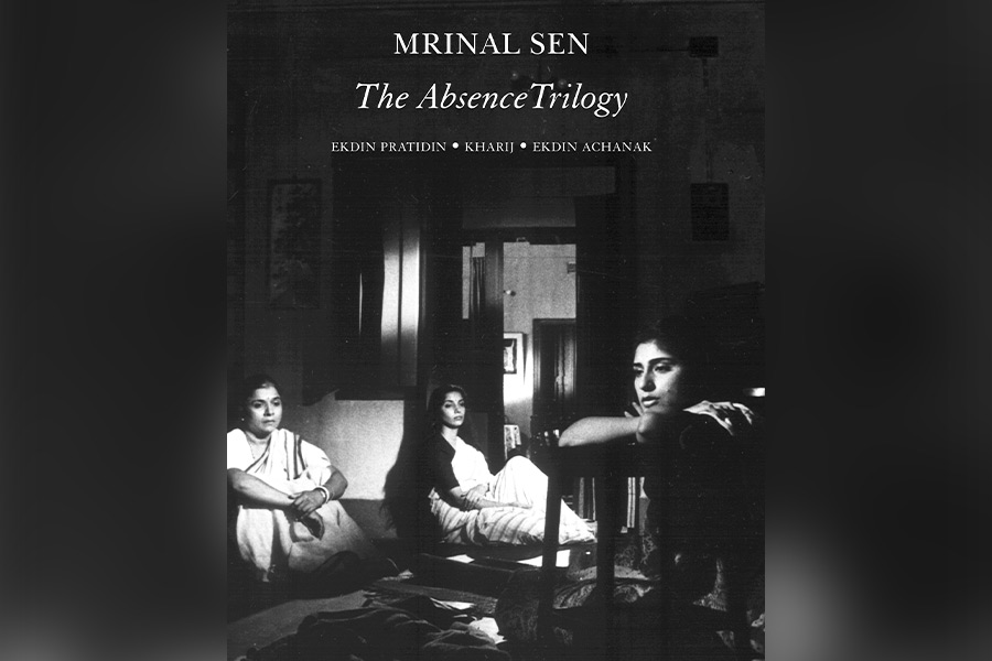 The cover photo of ‘The Absence Trilogy’ by Mrinal Sen gives a sneak peek into the cinematic universe of the movie maestro