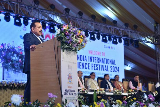 Dr Jitendra Singh, Union Minister of State (Independent Charge) for Science & Technology, Govt. of India speaking at the event