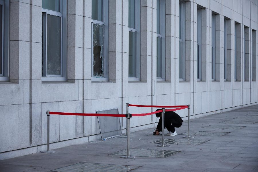 National Assembly building in Seoul. 