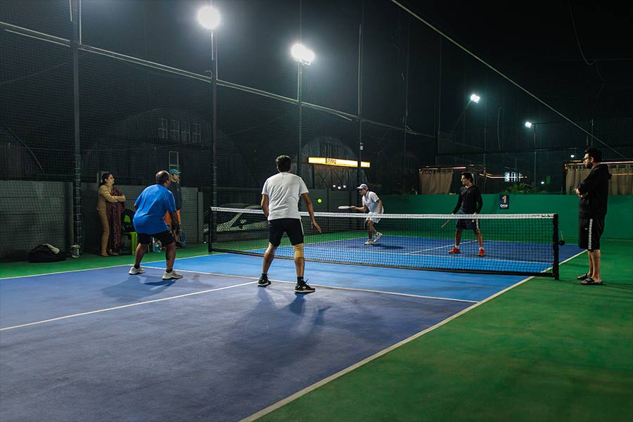 November 23 and 24 saw an impressive turnout as the Bengal Pickleball Association took over Ace Sportz for the Bengal Open 2.0. A total of 300 players competed at the arena at Remount Road, with six courts hosting singles, doubles and mixed doubles for junior, senior and open categories. Thirty women also competed. Vinay Sethia won big — taking the 35+ singles gold in a compelling game against Sudarshan Jagnani   