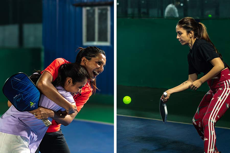 In the women’s events, Aashna Arora won gold in the open singles while Disha Sikri placed second. Danielle Jones and Ankita Dokania took gold in the open doubles over Natasha Kedia and Saachi Sirohia. Ankita Dokania and Riddhika Damani placed second in the women’s 35+ doubles with Aditi Nahata and Priyanka Sanganeria (left) winning gold over them. It was Aditi Nahata who won another gold in the women’s 35+ singles ahead of Sunanda Maloo (right) 