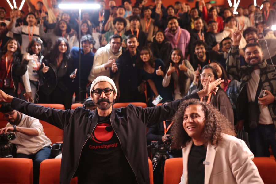 Rana Daggubati with fans at a screening of Solo Leveling: Reawakening at Delhi Comic Con