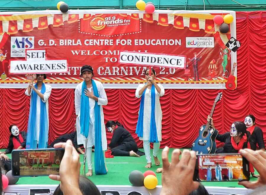Mimicry, music and social awareness messages found prominence on the stage through performances put up by the students
