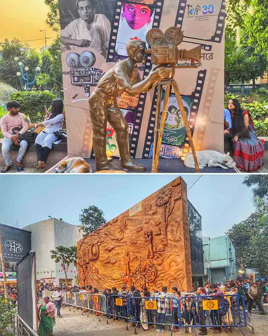 Cinephiles queued up at Nandan on Sunday to watch award-winning films from across the globe at the 30th Kolkata International Film Festival  