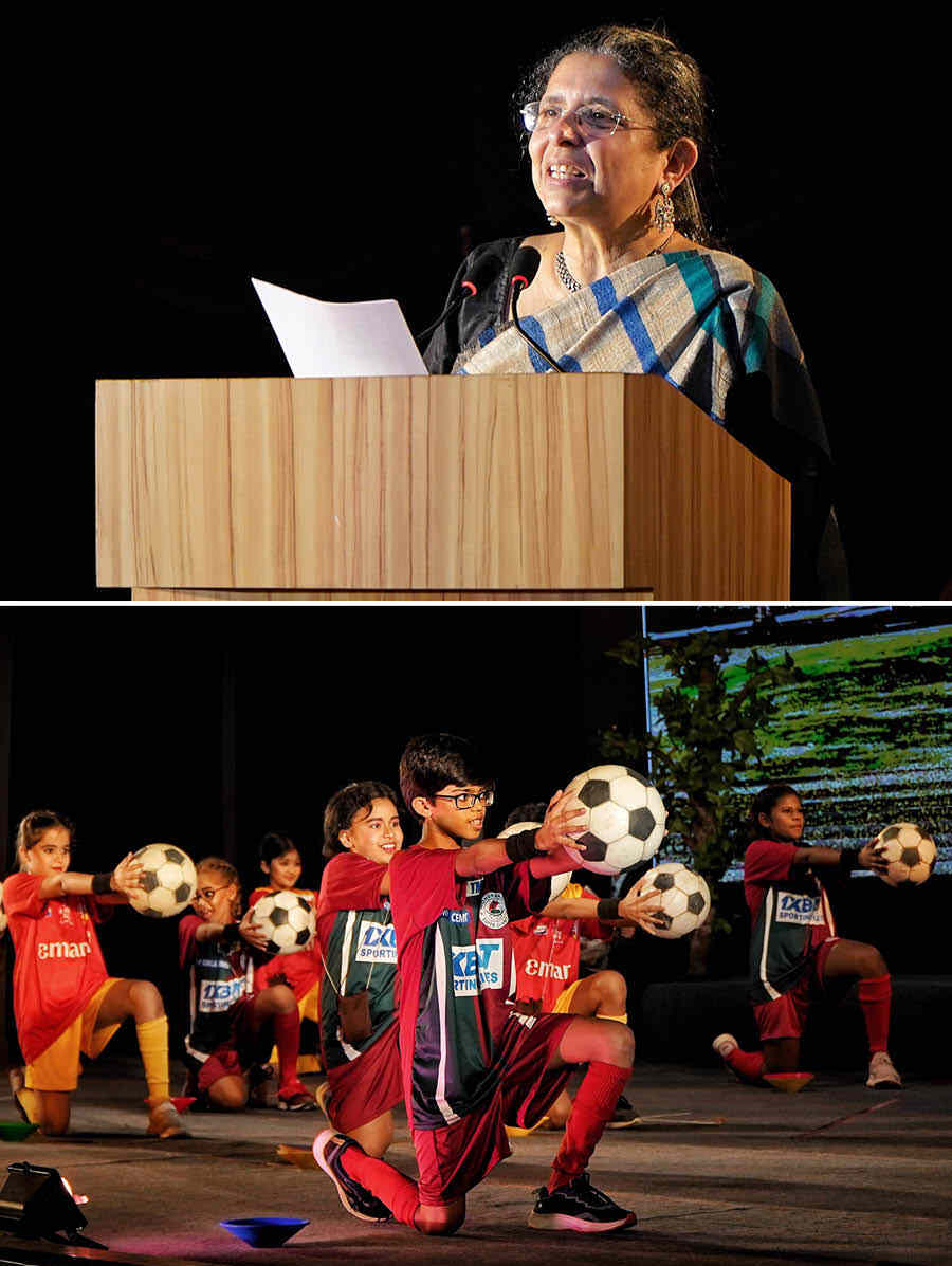 Addressing the parents, Aban Confectioner said: ‘All you see on stage today is the outcome of the hard work of the students and teachers juggling studies and rehearsals for days’