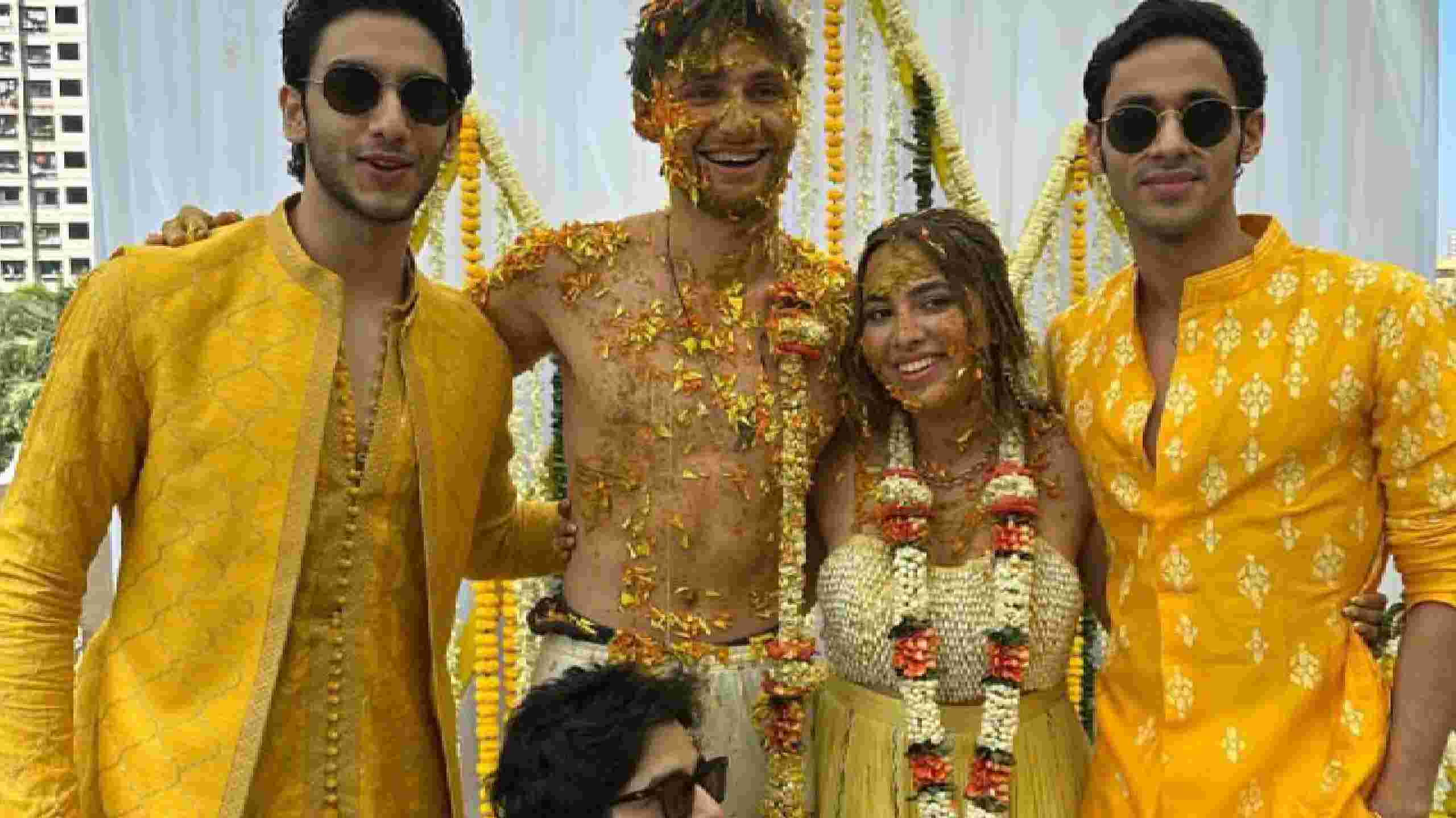 Jigra star Vedang was also present at Aaliyah and Shane’s haldi ceremony. Vedang is reportedly dating his Archies co-star Khushi Kapoor.  