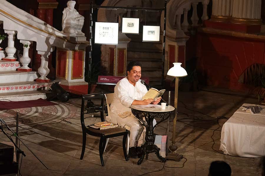 Music enthusiast and academic scholar Shantanu Majee hosted a listening session at Khelat Ghosh mansion