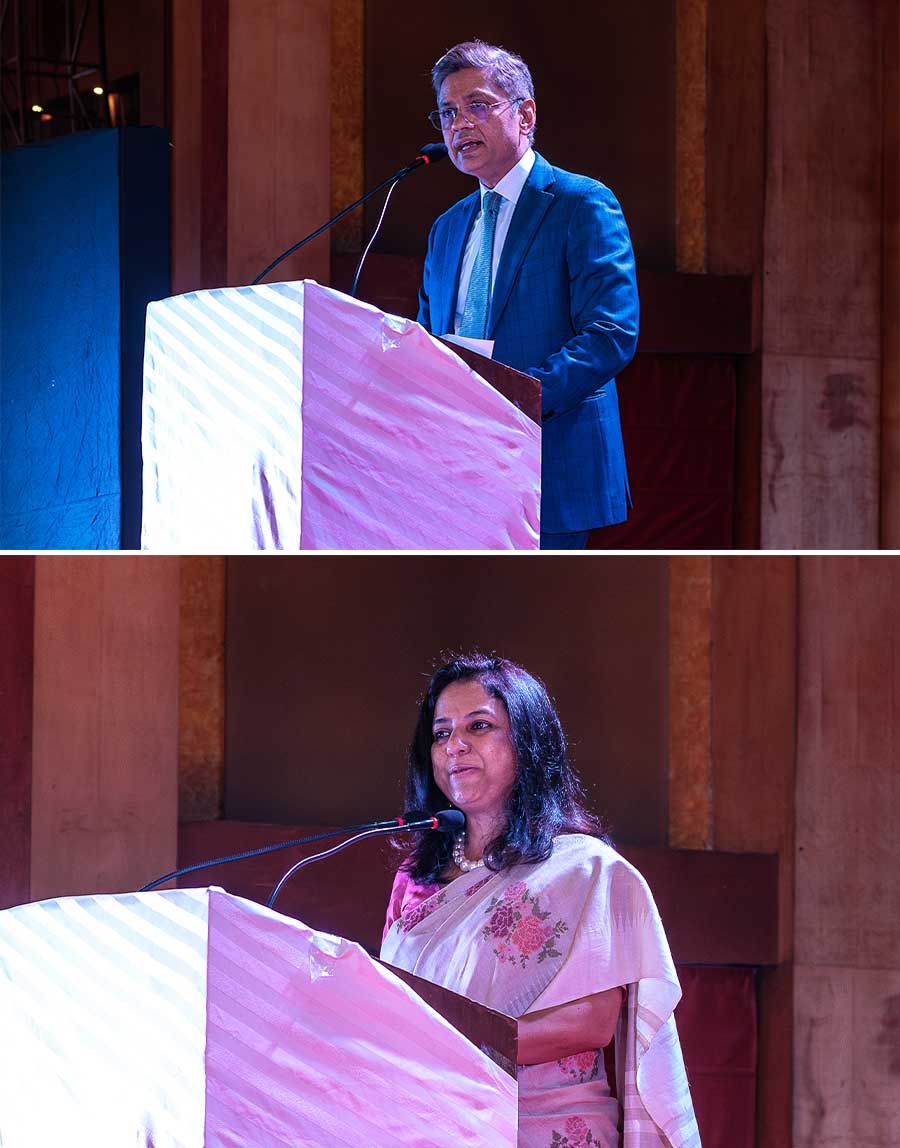 Nopany Institute of Healthcare Studies celebrated 20 glorious years at Hotel Hindusthan International, on December 8 with a day filled with thought leadership and cultural programmes. Chandra Shekhar Nopany (left), the chairman of the institute, spoke to those gathered about the growing importance of physiotherapy. Dr Shabnam Agarwal (right), director of education at the institute, welcomed the audience to commence the 20-year celebrations