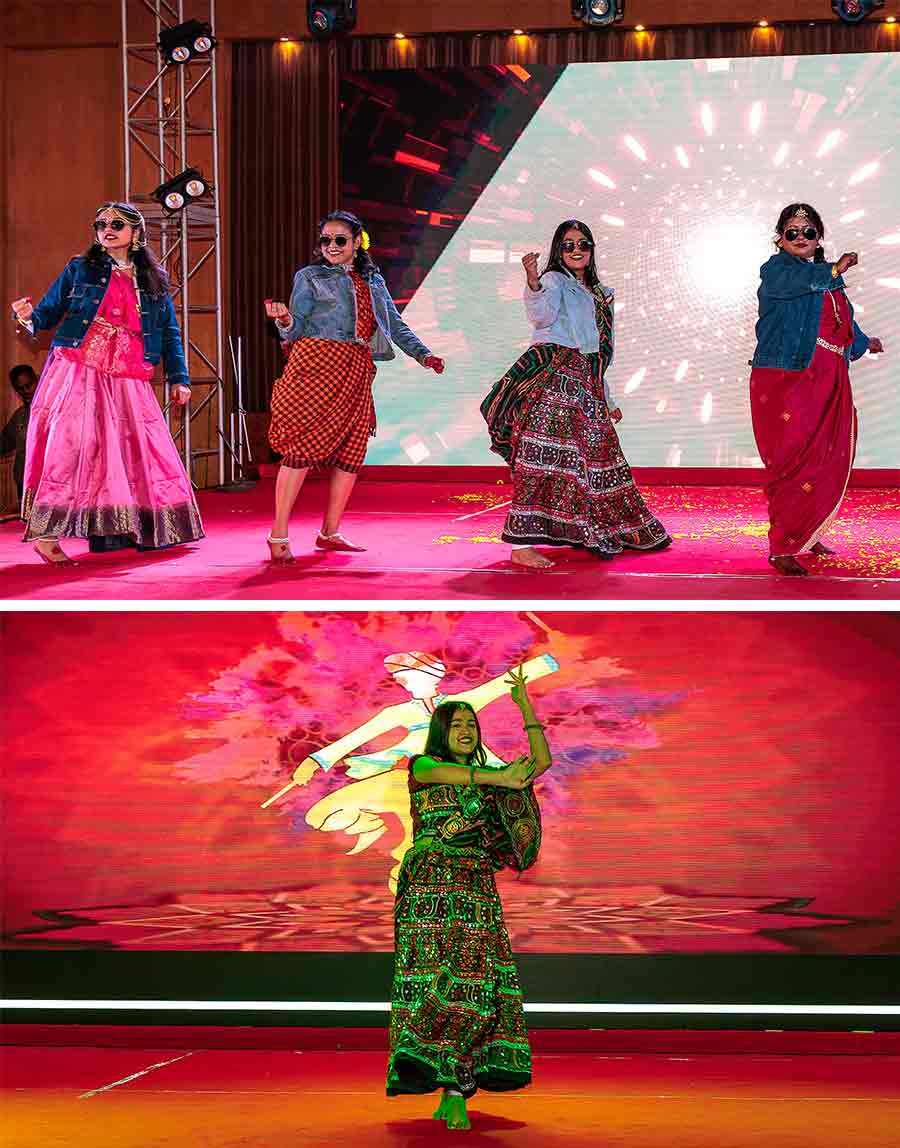 A sequence of dances showcased various Indian festivals — Holi to Diwali and Durga Puja — to pay homage to our rich Indian culture