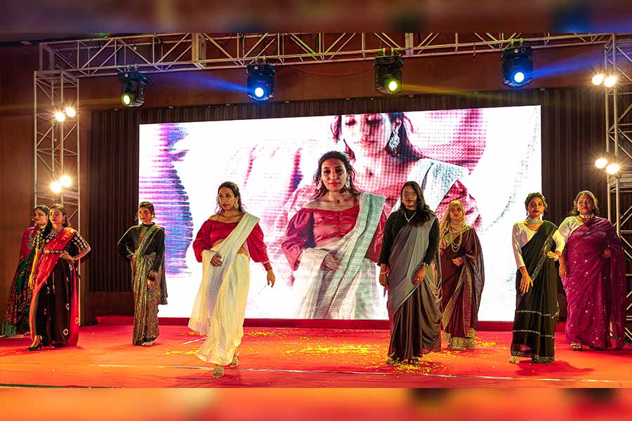 A fashion show added glitz and glam to the occasion with students walking the ramp amid loud cheers