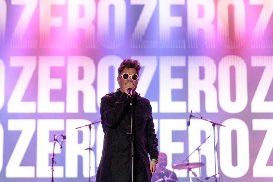 Zero frontman Rajeev Talwar in action at the Bandland Festival in Bengaluru