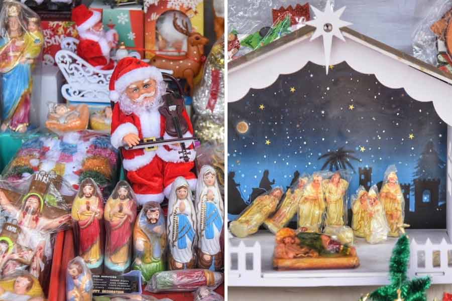 Christmas decoration at Entally Market