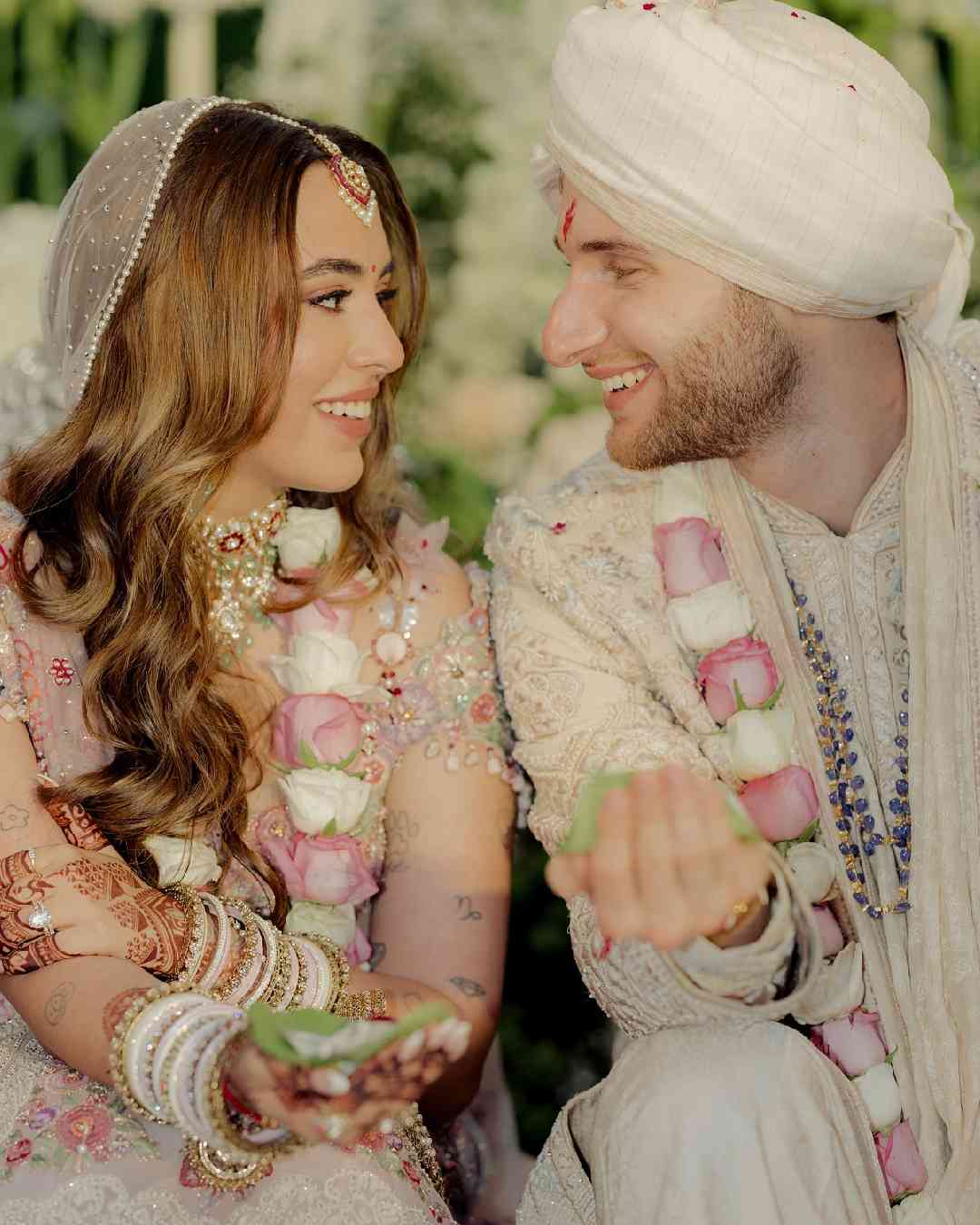 Aaliyah and Shane beamed with joy as they performed various rituals during their wedding.