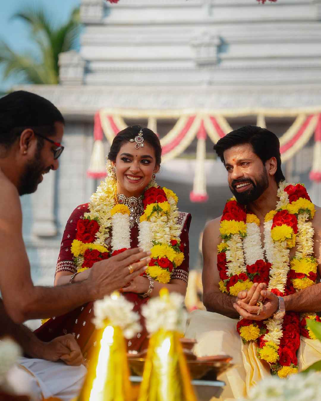 Keerthy Suresh and Antony Thattil wedding