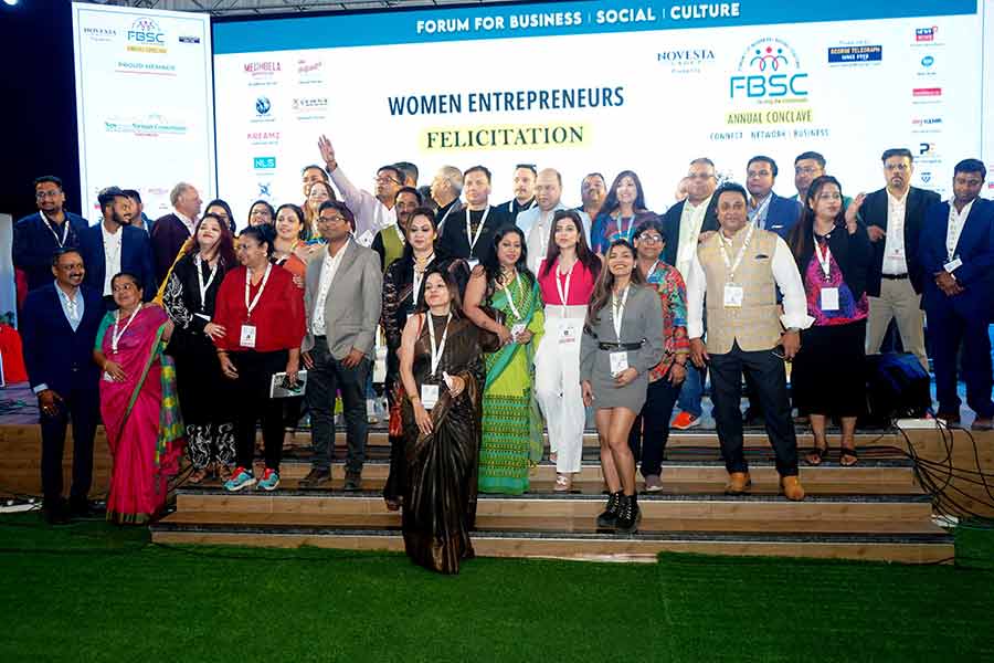 FWomen entrepreneurs were felicitated at the event