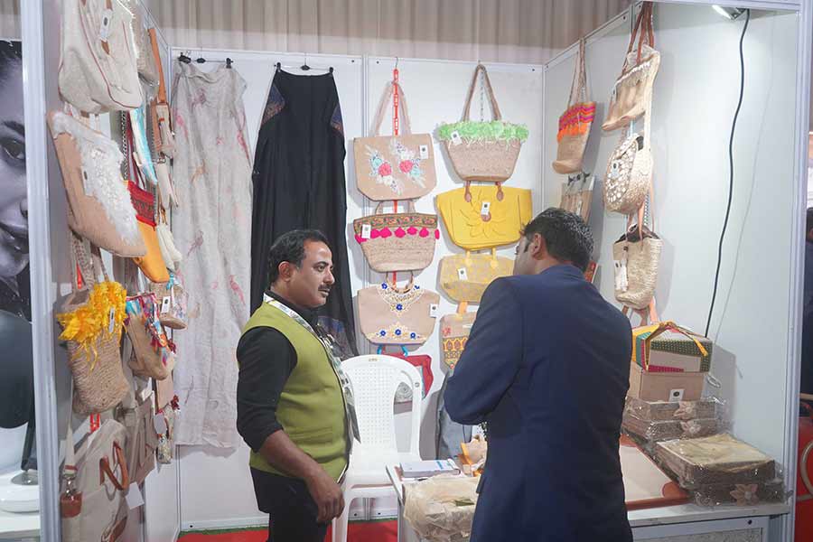 A handicraft stall at the conclave