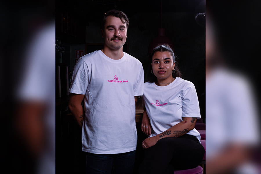Bartenders Oscar Jonsson Buhre and Jinda Cibran