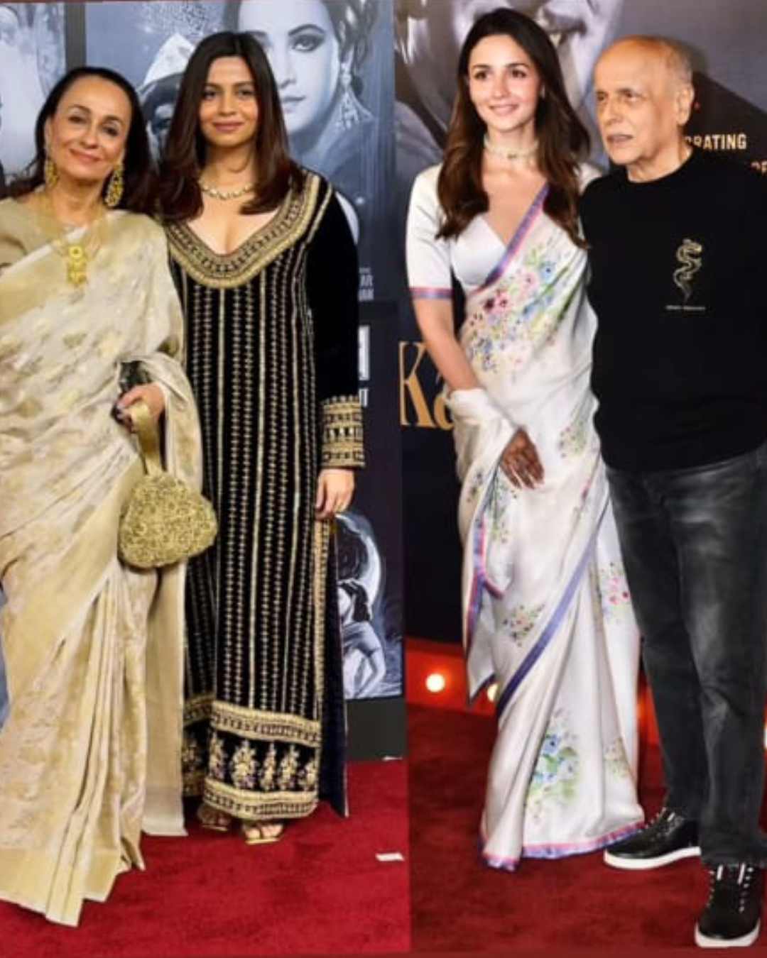 Alia’s mother Soni Razdan, father Mahesh Bhatt and sister Shaheen Bhatt were also in attendance. The Jigra actress attended the event in a white sari adorned with floral prints. Her look for the day is winning the internet, with fans gushing about how she effortlessly exudes beauty and grace in the outfit.