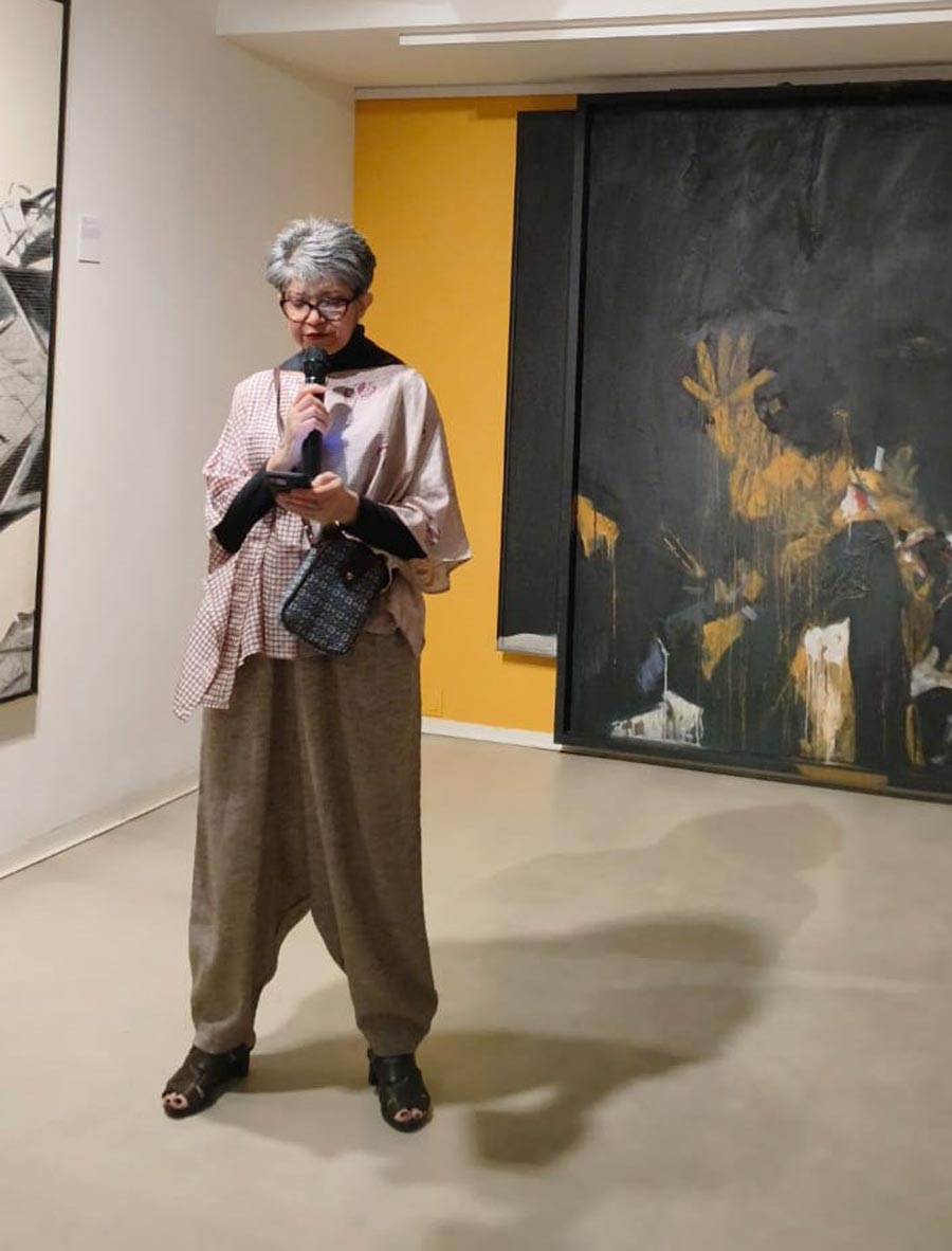 Pratiti Basu Sarkar, chief administrator of CIMA, introduces the upcoming live show featuring young performance artists 