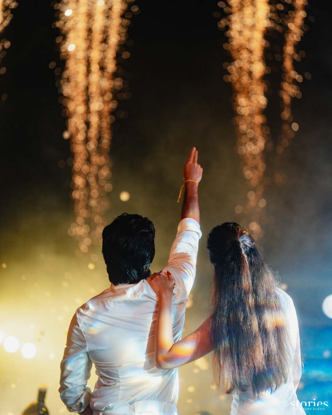 Keerthy leaned on Antony’s shoulder as fireworks lit up the sky. “So beautiful,” commented the actress’s Baby John co-star Varun Dhawan. 