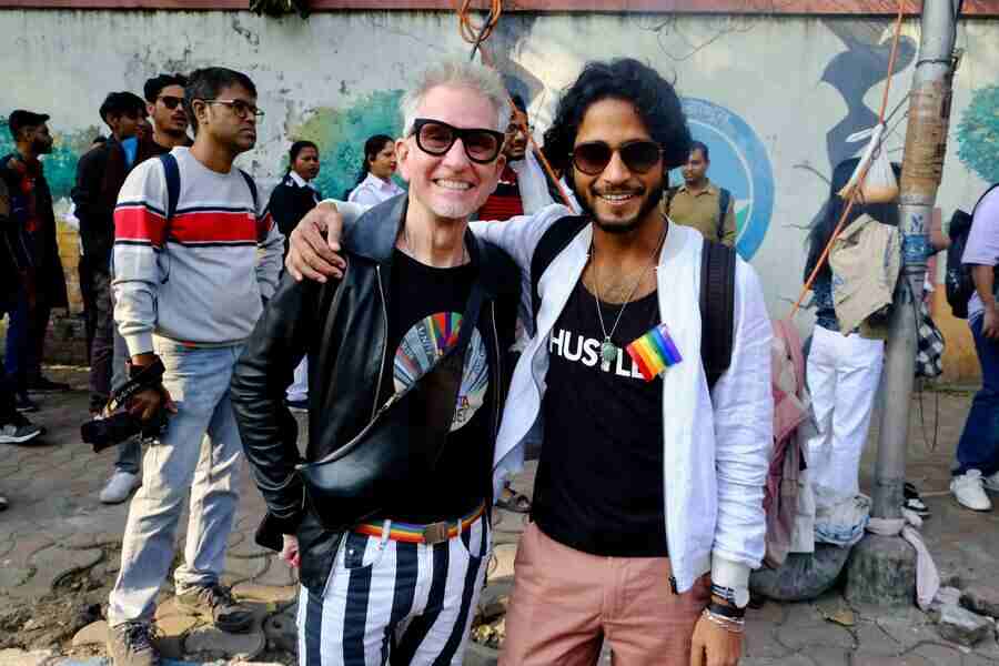 Despite being from different countries, the Pride Walk is a symbol of persevering love for R J Thornburg and Sohel Rana. ‘I moved to Kolkata from the US two years ago, and have been attending the Pride Walk since then. The festival-like ambience really brings us closer together,’ said Thornburg with a smile