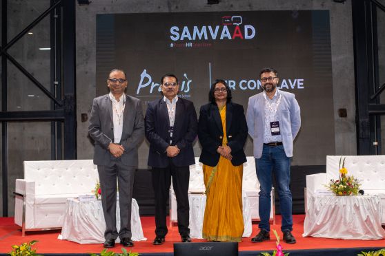 Suman Banerjee, Dr SM Ejaz Ahmed, Dr Ratna Sinha and Sanjay Guhathakurta, the members of the third panel which discussed how AI can revolutionise education to ensure equitable access and improve quality