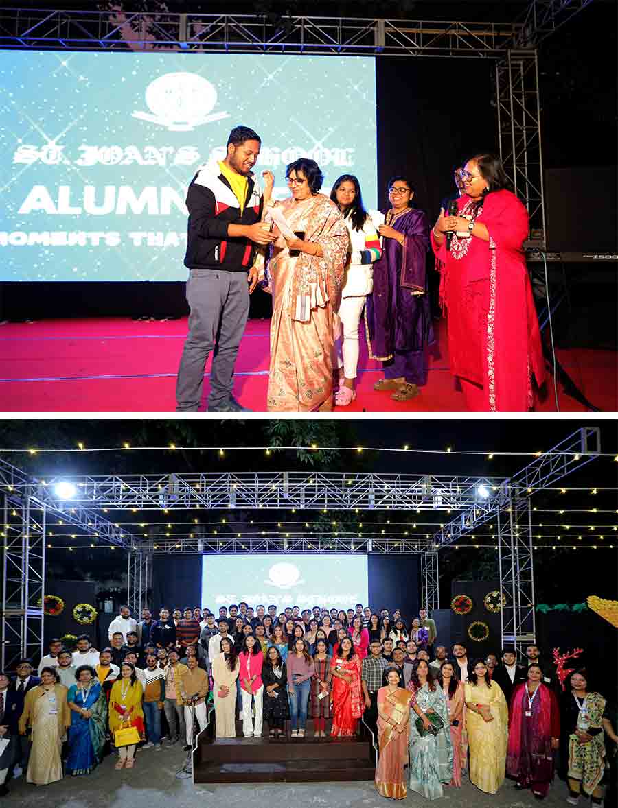 St Joan’s School celebrated its inaugural alumni meet on December 15 on its school grounds at GD Block, Sector III in Salt Lake. Upgraded from a Kindergarten institution into a higher secondary school by founder principal Debjani Ghosh in 1997, St Joan’s is one of select city schools to have a dedicated robotics curriculum. The event connected generations of Joaners through cultural programmes, alumni speeches, quiz and a lucky draw. ‘With our collaborations with various international institutions around the world, the St Joan’s journey in furthering academic excellence and holistic education is set to go from strength to strength,’ said Lucia Gupta, vice-principal of St Joan's
