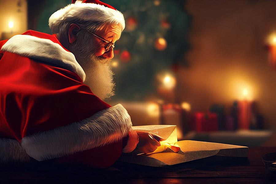 Children share their letters to Santa ahead of Christmas