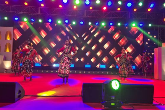 A dance performace by the students of EIILM-Kolkata