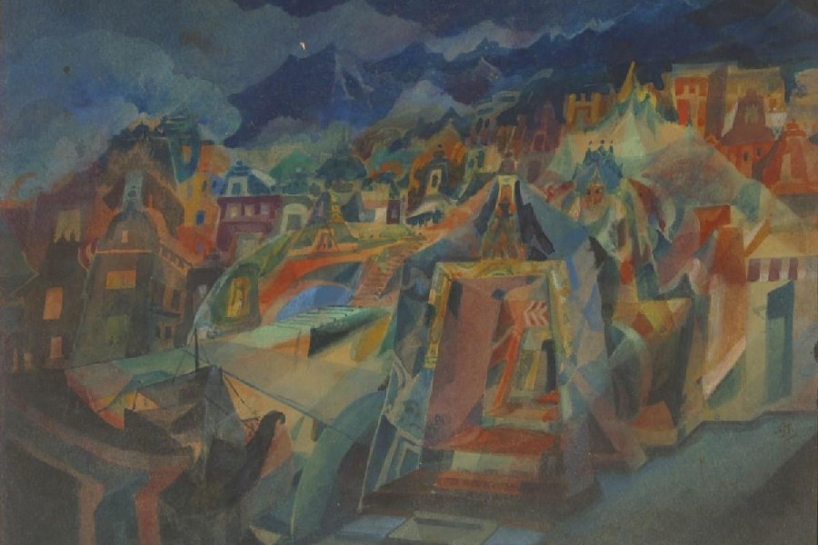 Dwarkapuri by Gaganendranath Tagore