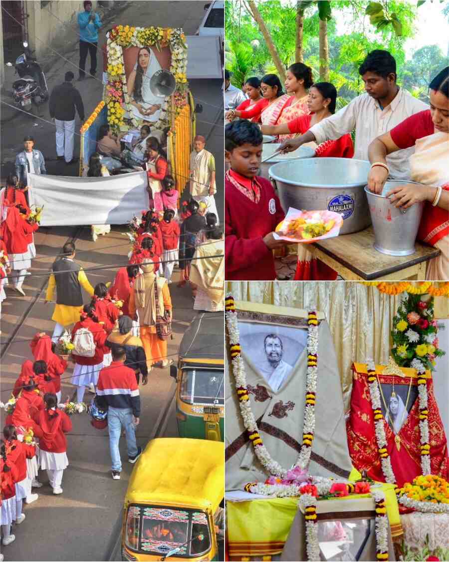 The 172nd birth anniversary of Sarada Devi was celebrated at Ramakrishna Math, Naora. A rally was also held at Bagbazar on Sunday  
