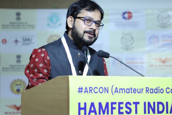 Youth engagement was a focal point, with Nilkantha Chatterjee advocating for introducing amateur radio to students.