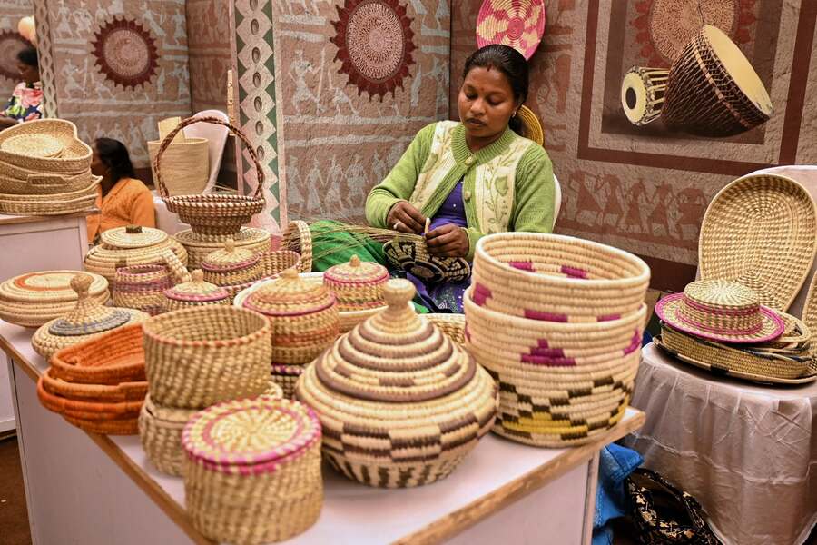 Tribal handicrafts of Bengal are on sale at an exhibition at Gaganendra Shilpa Pradarshashala. The exhibition ends on December 27