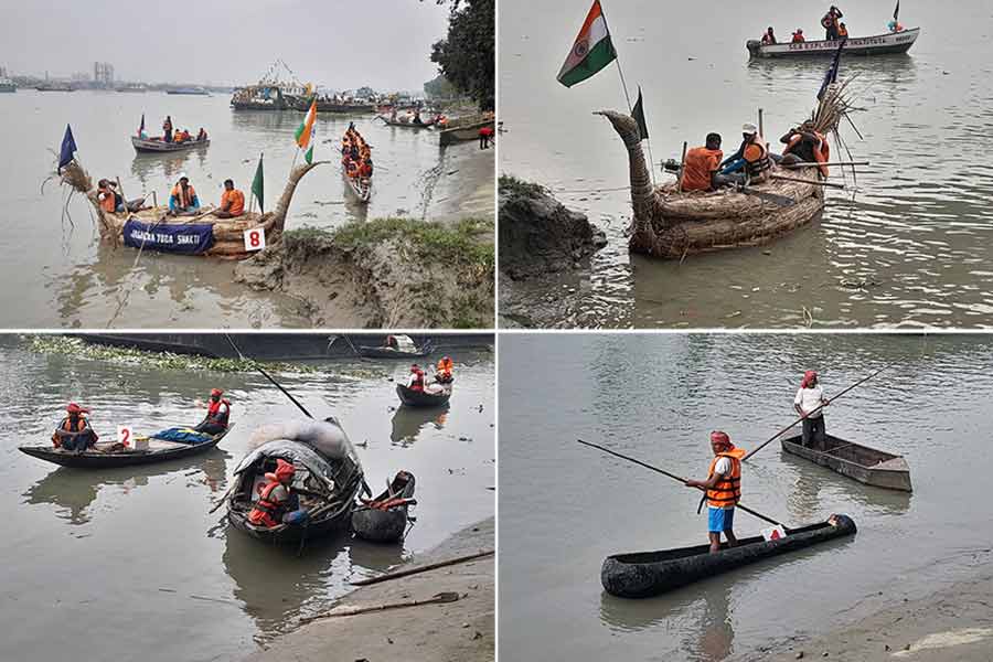 ‘This year’s Nadir Sange Dekha aimed to showcase the different traditional boats of Bengal along with the service craft of various organisations involved with the Hooghly’