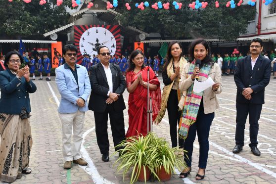 The Chief Guest, Ms Dola Banerjee, delivered an inspiring address, emphasising how sports foster mental resilience to navigate life’s challenges. She encouraged parents to prioritize physical activity alongside academics and highlighted the government’s 'Khelo India Scheme' as a transformative initiative to nurture grassroots sports talent.