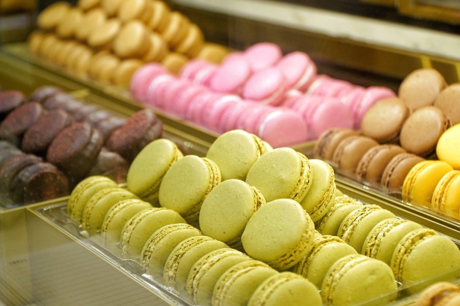 Next on the delish delights are the macarons — the star item at Laduree. They come in flavours like pistachio, Madagaskar vanilla, rose petal, salted caramel, coffee, lemon, Ispahan, strawberry candy, chocolate and Marie Antoinette. The assortment of flavours comes at a pocket pinch of Rs 242 each. Another variant, the dark chocolate macaron coated with raspberry, comes at Rs 275 each