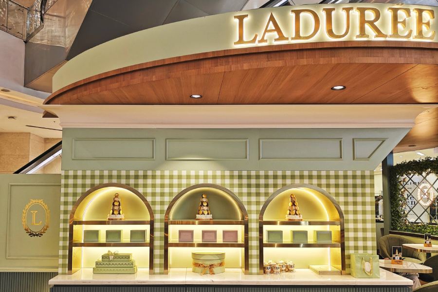 The macarons and Eugiene, along with the chocolate, come from Switzerland. The pastries are made following the recipe from the OG shop in Paris. Did you know the original Laduree was founded in 1862 by a miller named Louis Ernest Ladurée? Today, the brand has its presence in Japan, Qatar, Switzerland, United Arab Emirates, the United Kingdom and the United States of America