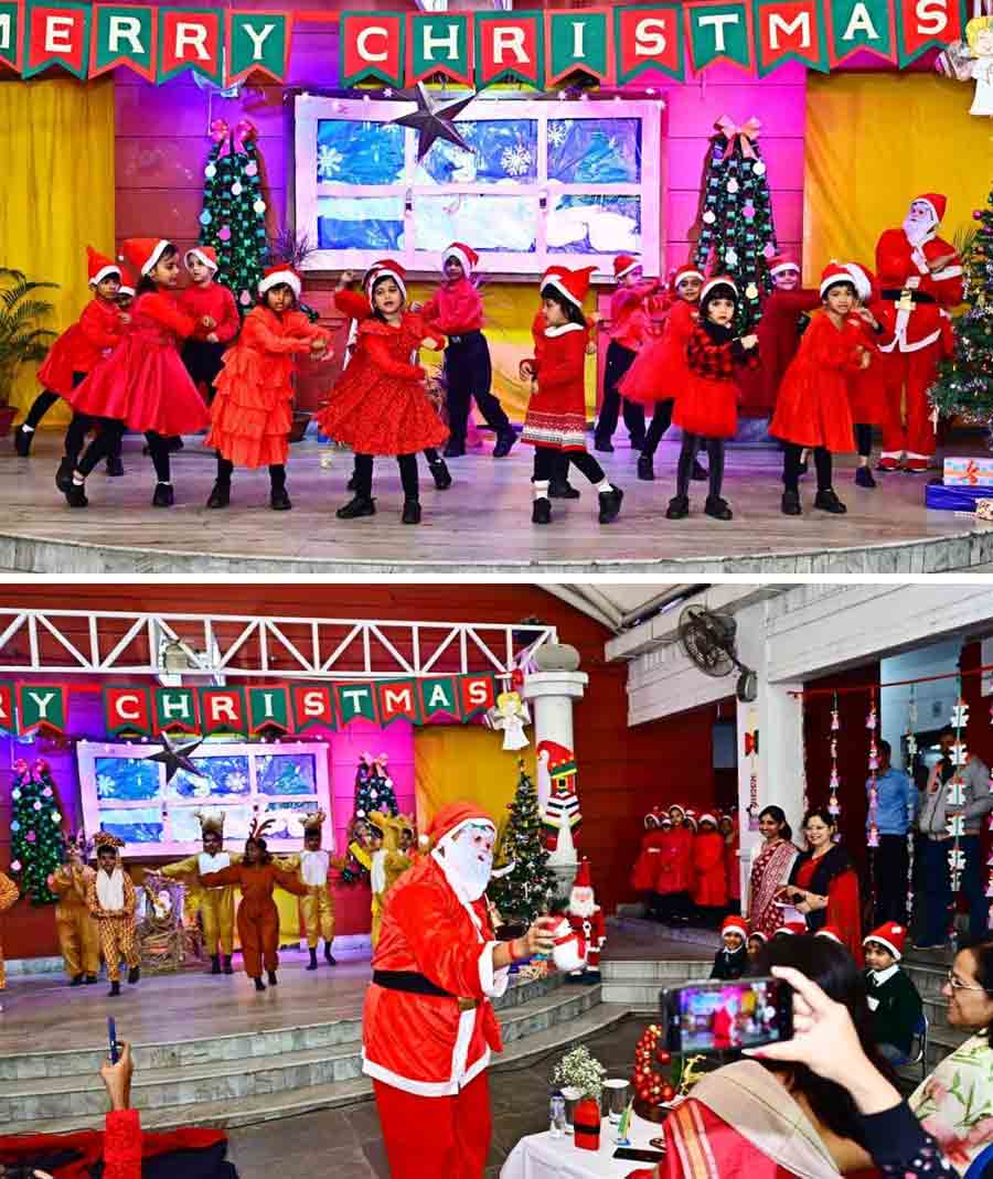 Ruby Park Junior School celebrated a special Christmas assembly on December 20. The school campus was artistically adorned with Christmas trees, stockings, mistletoe, holly leaves and Santa Claus indulged the schoolchildren
