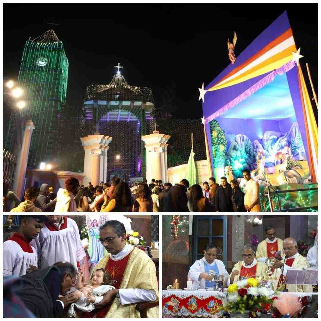 Christmas prayers at Bandel Church in Hooghly district on Wednesday