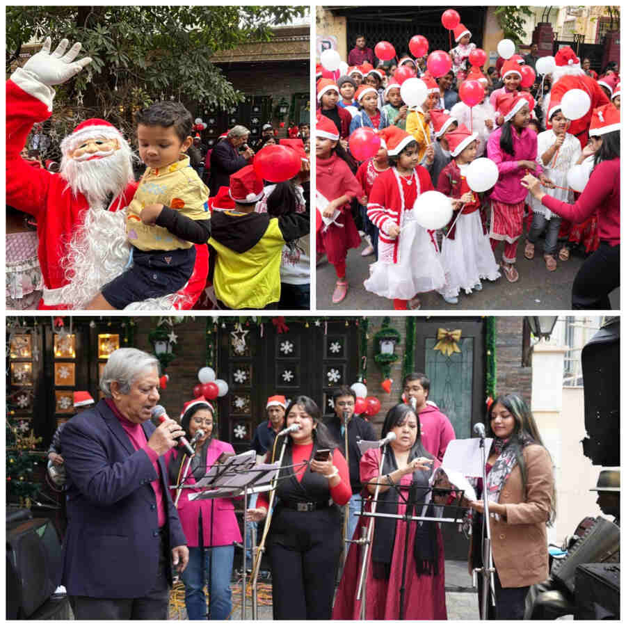 A total of 150 children from different NGOs danced and sang along to classic Christmas carols at a magical Christmas celebration hosted by Chapter 2, Kolkata’s iconic retro dining destination known for its Anglo-Indian cuisine and live music. The event featured the legendary Sumit Roy, Kolkata’s ‘King of Calypso’, along with the Carolzingers, marking their third consecutive Xmas performance at the venue