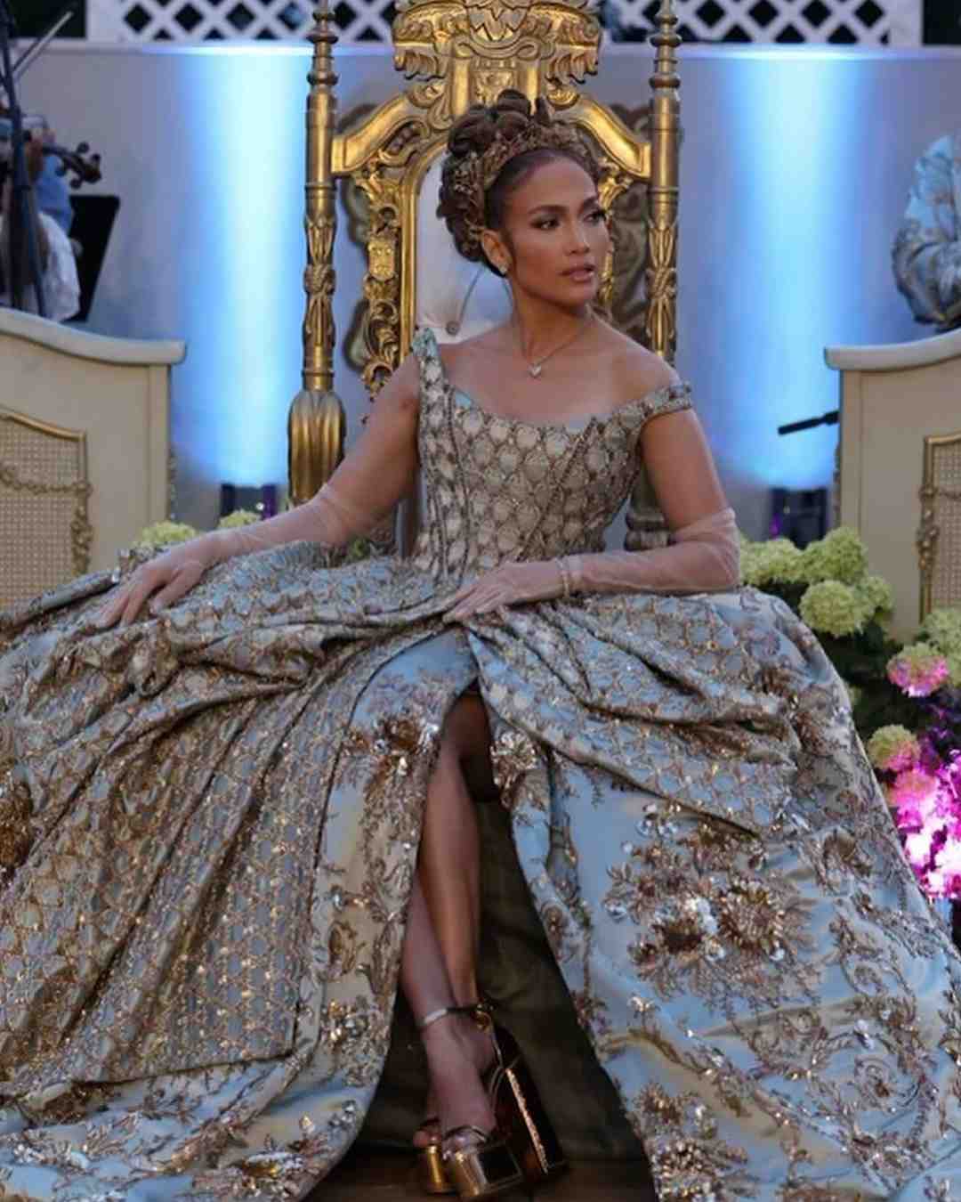 Singer-actress Jennifer Lopez’s Manish Malhotra-designed birthday gown was crafted by 40 artisans. Lopez, who turned 55 on July 24, celebrated her special day with a Bridgerton-themed party. 
