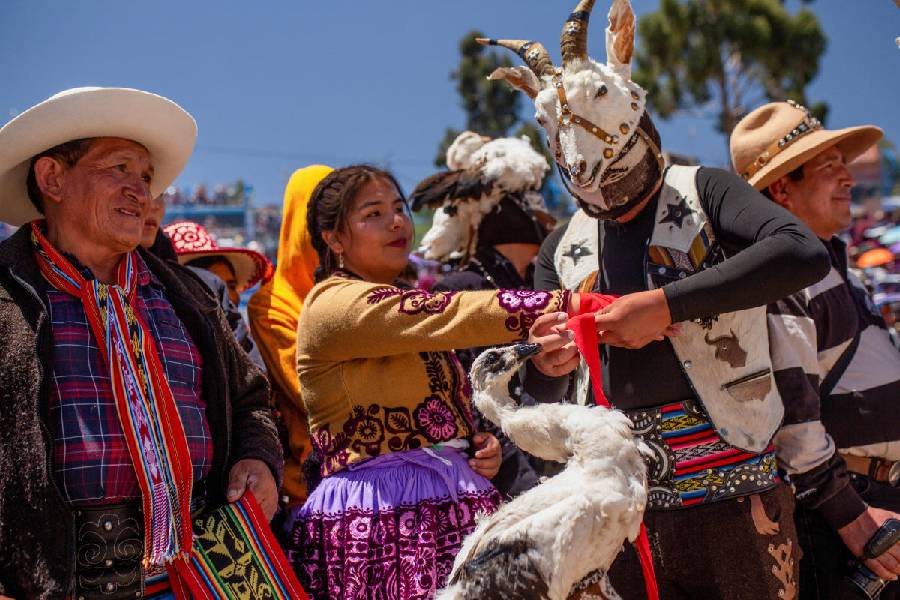 Let's get ready to rumble: A woman's hands are being wrapped before her contest.