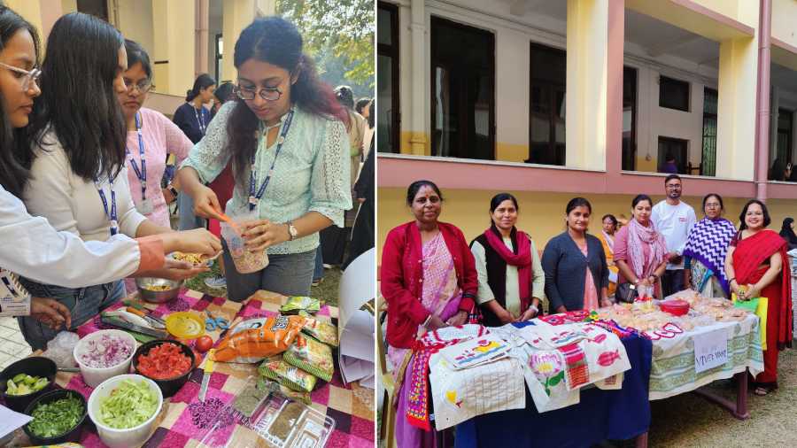 Loreto College held its Open Day on December 19, an annual tradition initiated by the Loreto College Alumnae Association. The event brought together NGOs, women entrepreneurs, and students, with over 100 stalls on the college lawns. Handmade soaps, candles, coasters, stoles, crocheted trinkets, tote bags, jewellery and an array of food items were on offer. The W.E. Nature Society contributed by selling vermicompost and recycled paper notebooks. A highlight of this year’s event was the Loreto College Incubation Centre, which supports student entrepreneurship. Twenty students from the centre showcased their start-up ideas at the fete