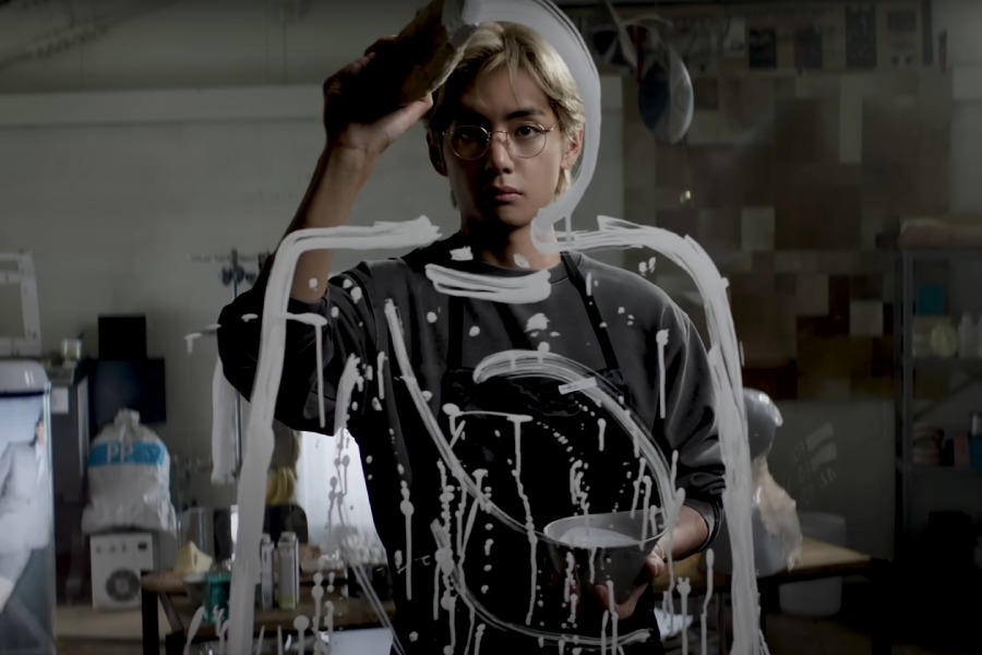 A still from the song Rainy Days