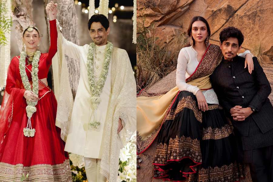 Actors Aditi Rao Hydari and Siddharth got married on September 16 in Wanaparthy, Telangana, after getting engaged on March 27. The couple tied the knot for a second time in November in Rajasthan.