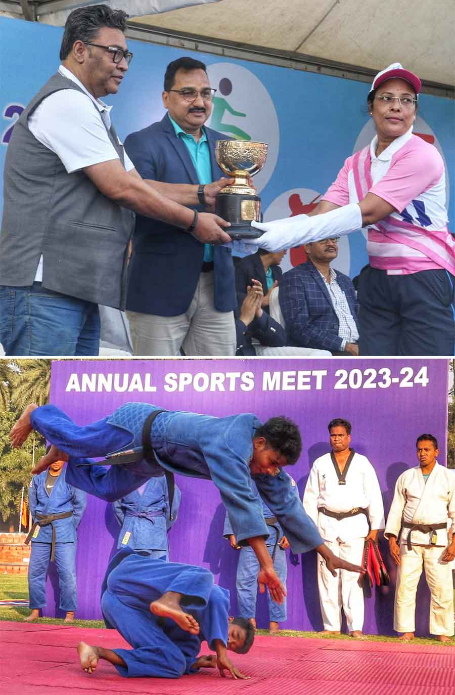 The Kolkata Police Annual Sports Meet 2023-2024 ended with a closing ceremony on Sunday at the Alipore Bodyguard Line  